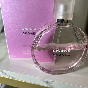 CHANEL Chance Eau de Toilette Pink Glass Bottle